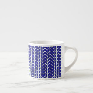 KÖNIGSBLAUES STRICK-Café-Tasse Espressotasse