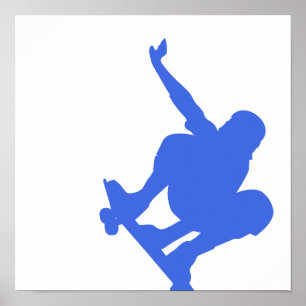 KönigsblauSkateboarding Poster
