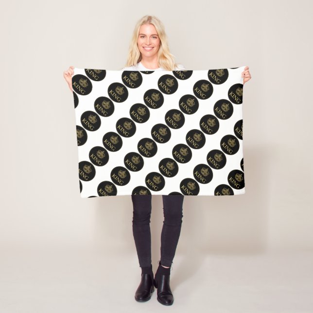 Königsemblem Fleecedecke (Beispiel)