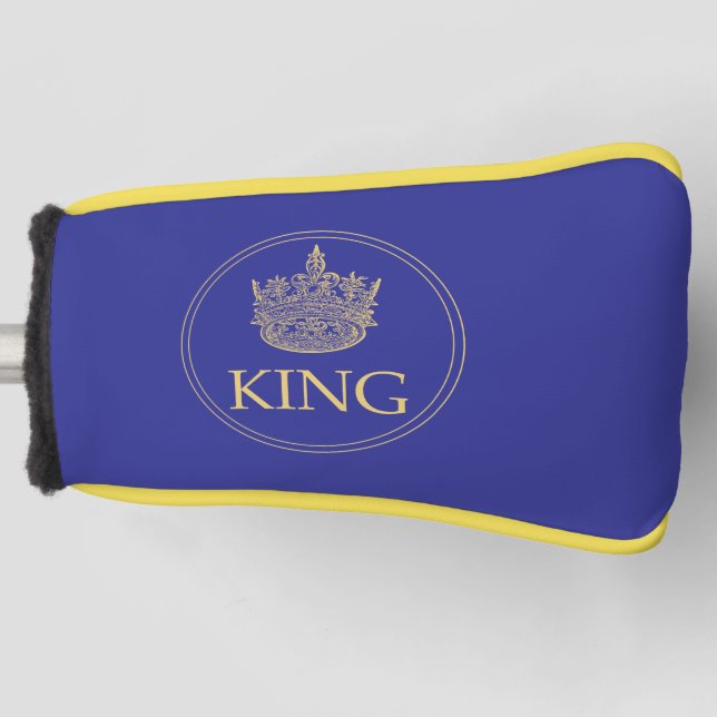 Königsemblem von König und Krone (neue Version) Golf Headcover (Vorderseite)