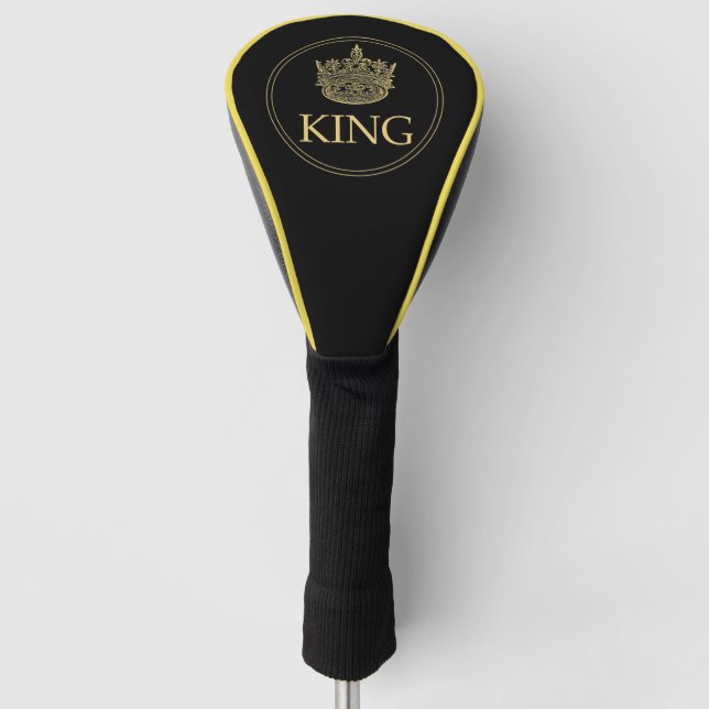 Königsemblem von König und Krone (neue Version) Golf Headcover (Vorderseite)