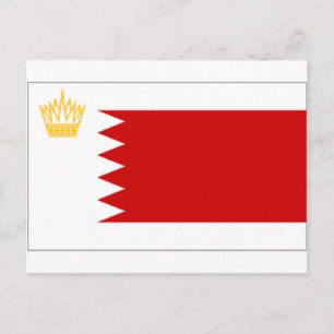 Königsflagge Bahrain Postkarte