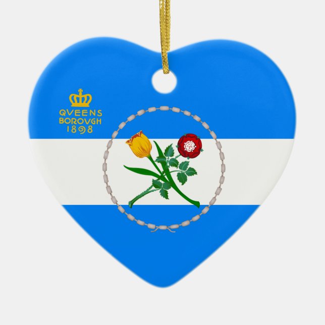 Königsflagge, NY Keramik Ornament (Vorne)