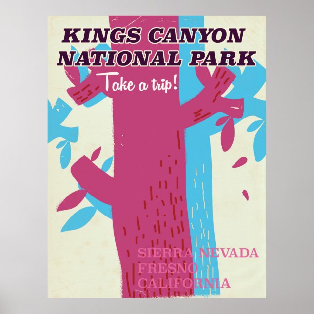 Königskanzlei Nationalpark, California Plakat (Vorne)