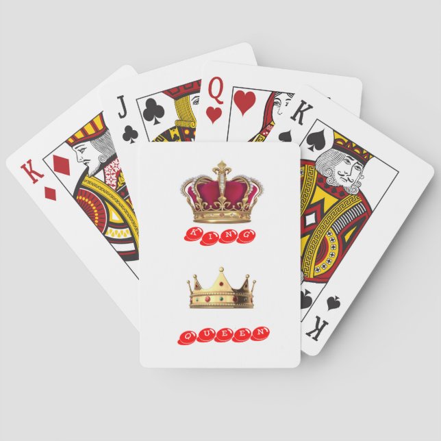 Königskönigin Spielkarten (Rückseite)