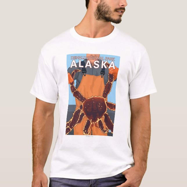 Königskrabbe-Fischer - Denali Nationalpark, T-Shirt (Vorderseite)