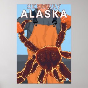 Königskrabbe-Fischer - Skagway, Alaska Poster