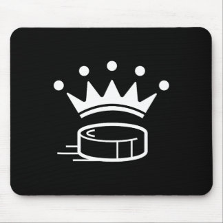 Königskrone Hockey-Puck Lustig für Spieler Trainer Mousepad