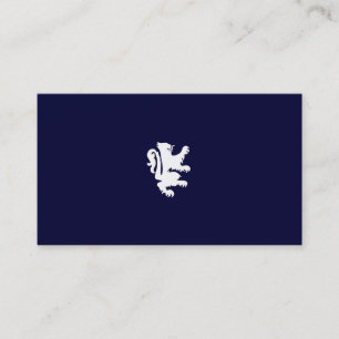 KÖNIGSLÖWE IN MITTERNACHTSBLAU VISITENKARTE