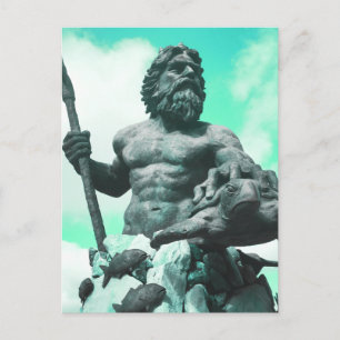 Königsneptune-Romanmythologie Postkarte