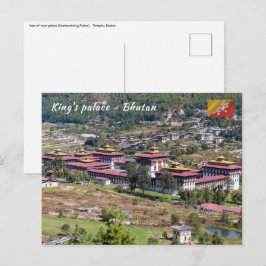 Königspalast in Thimphu - Bhutan Postkarte
