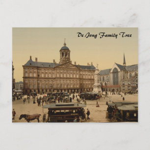 Königspalast & Neue Kirche, Amsterdam, Niederlande Postkarte