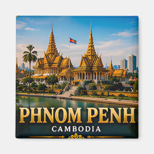 Königspalast von Phnom Penh und Schönheit des Meko Magnet