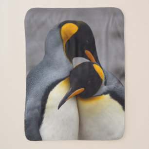 Königspinguine in Liebe Sherpa-Decke Sherpadecke