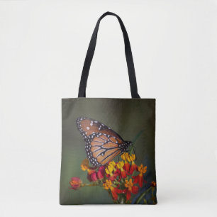 Königsschmetterling auf tropischen Milchkraut Tasche