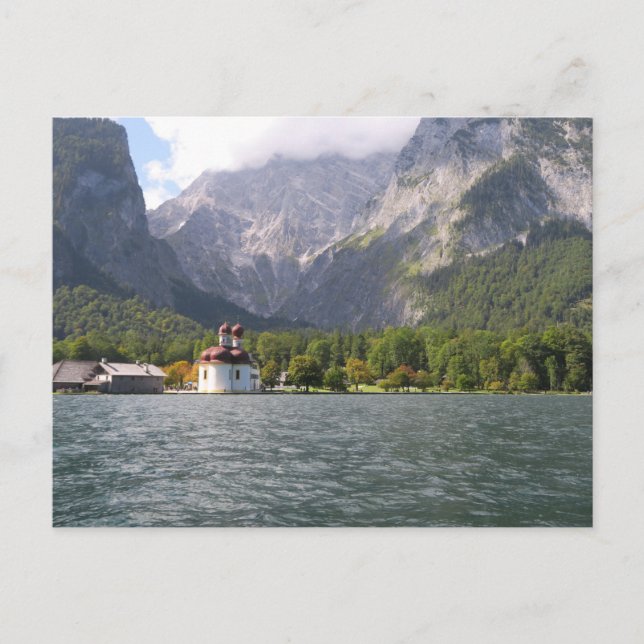 Königssee Bayerische Alpen Postkarte (Vorderseite)