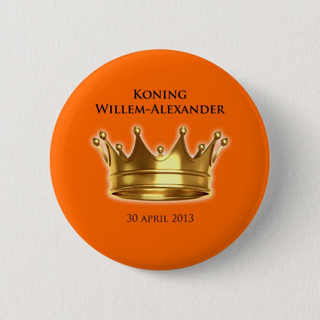 Koning Willem-Alexander Button (Vorderseite)