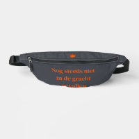 Koningsdag ceinture - Texte orange - canal -