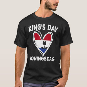 Koningsdag Niederlande 2022 Tulip Heart Kings Day T-Shirt
