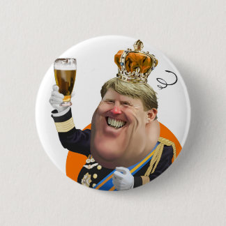 Koningsdag Willem Alexander button