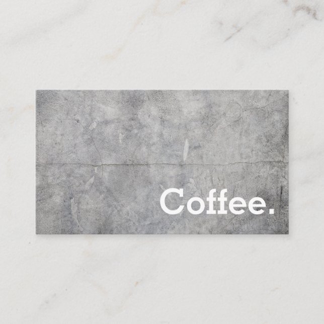 Konkrete einfache Loyalitäts-Kaffee-Lochkarte Treuekarte (Vorderseite)