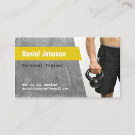 Konkrete Fitness-persönliches Trainer-Foto Visitenkarte