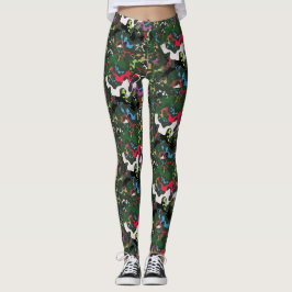 Konkrete Leinwand blühen: Urbane Dschungel-Legging Leggings