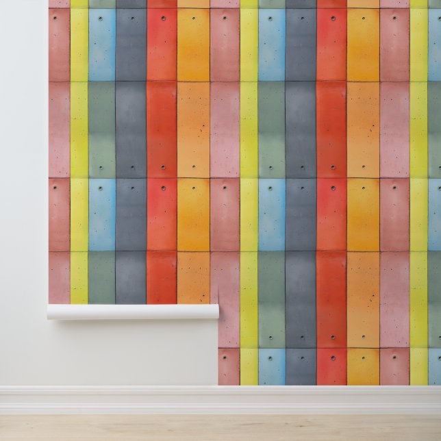 Konkrete Musterfarben Tapete (Anwendung)