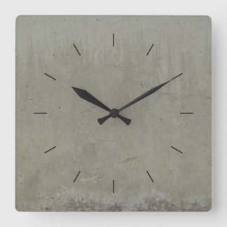 KONKRETE SÄUDE | Industrieeinrichtung Quadratische Wanduhr