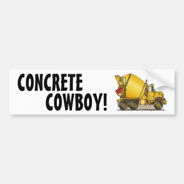 Konkreter Cowboy-konkreter LKW-Autoaufkleber Autoaufkleber (Vorne)