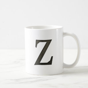 Konkreter Monogramm-Buchstabe Z Kaffeetasse
