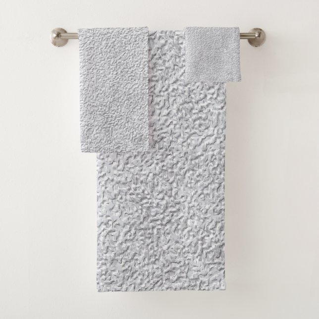 Konkretes Grausteinfassmuster Badhandtuch Set (Insitu)