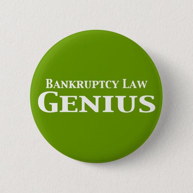 Konkursgesetz Genius Gifts Button (Vorderseite)