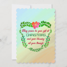 KÖNNEN FRIEDEN SEIN IHR GESCHENK BEI CHRISTMAS Wei