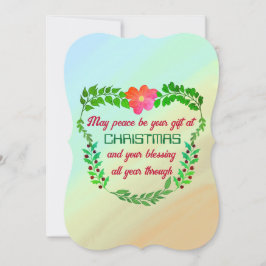 KÖNNEN FRIEDEN SEIN IHR GESCHENK BEI CHRISTMAS Wei