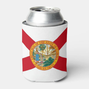Können Sie cooler mit Flagge von Florida-Staat, Dosenkühler