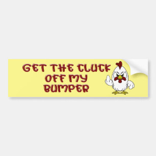 KÖNNEN SIE DEN SCHUMPER Funny Angry Chicken Autoaufkleber