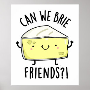 Können wir Freunde freunen Funny Cheese Pub Poster