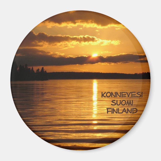Konnevesi Sunset Magnet (Vorne)