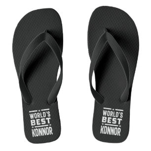 Konnor Personalisiert Name Birthday Flip Flops