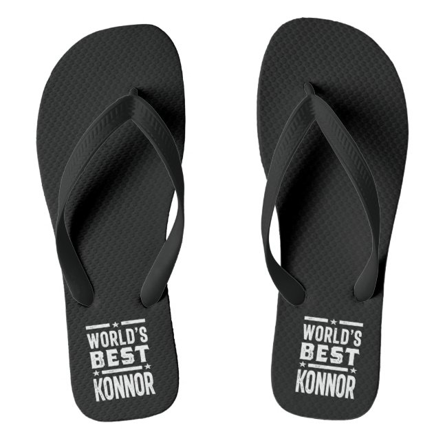 Konnor Personalisiert Name Birthday Flip Flops (Fußbett)