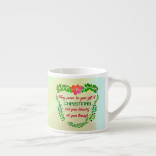 KÖNNTE FRIEDEN SEIN, DASS IHR GESCHENK BEI CHRISTM ESPRESSOTASSE