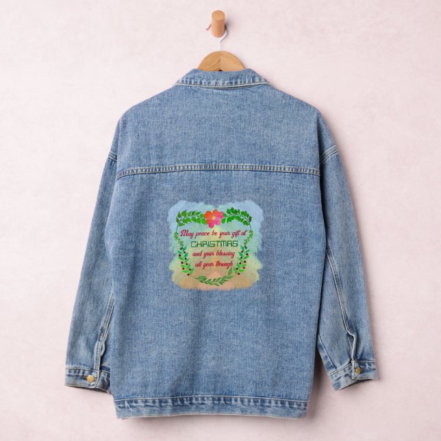 KÖNNTE FRIEDEN SEIN, DASS IHR GESCHENK BEI CHRISTM JEANSJACKE (Hangar)