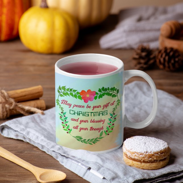 KÖNNTE FRIEDEN SEIN, DASS IHR GESCHENK BEI CHRISTM KAFFEETASSE (Von Creator hochgeladen)