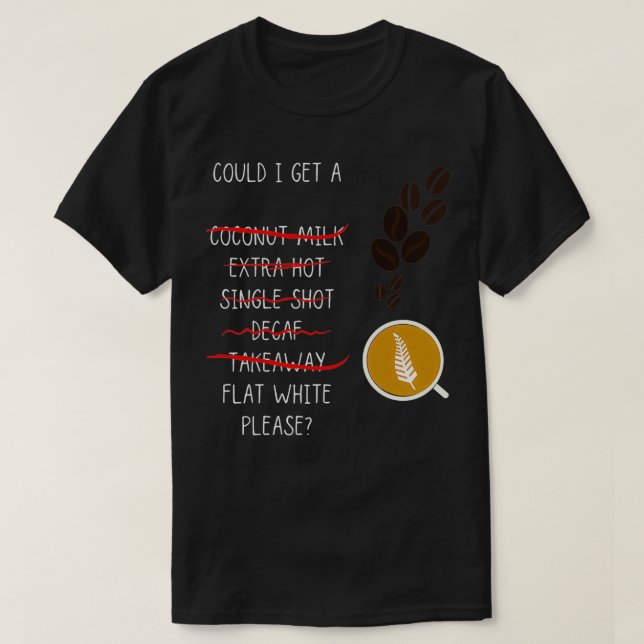 Könnte ich bitte ein flaches Weiß haben? T-Shirt (Design vorne)