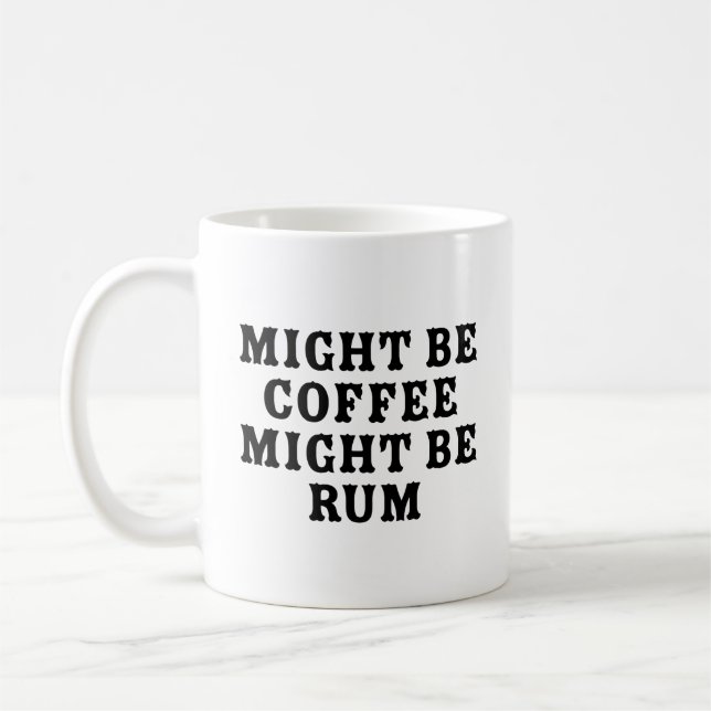 Könnte Kaffee sein Rum sein Kaffeetasse (Links)
