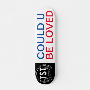 KÖNNTE U LIEBT Skateboard, 7¾ Zoll Deck. Skateboard