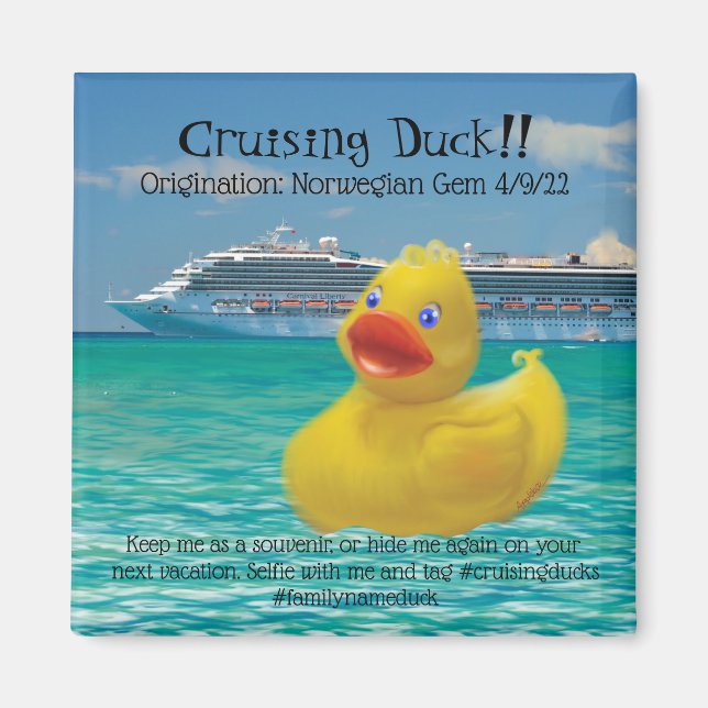 Konquallierung von Enten- und Kreuzfahrtschiffmag Magnet (Vorne)
