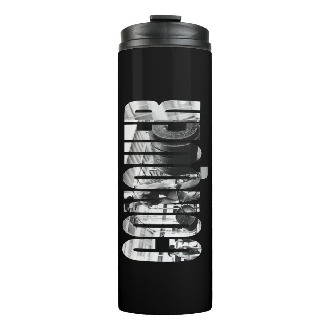 KONQUENZ, Aufschub, Motivierend Arbeitsabläufe Thermosbecher (Vorderseite)