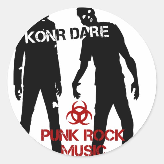 Konr Dare Runder Aufkleber (Vorderseite)